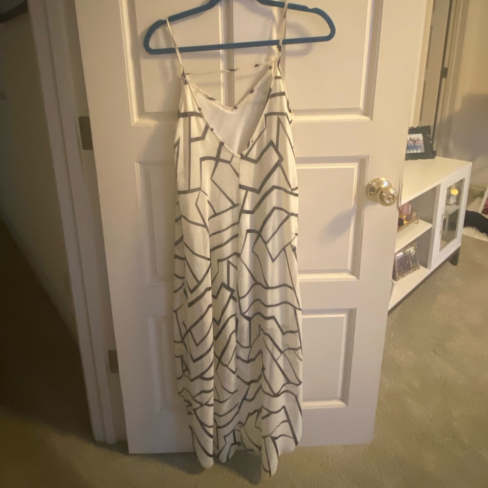 Geometric high low dress
